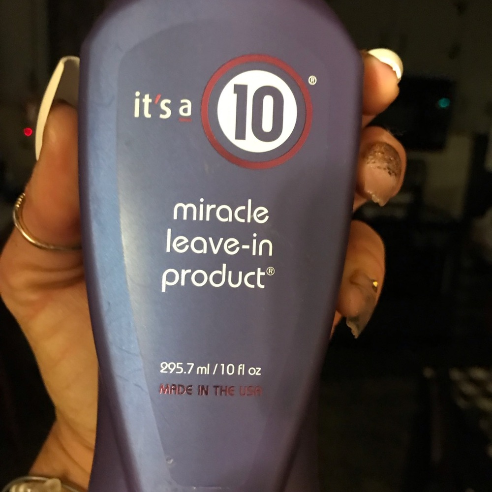 It’s a 10 , literally miracle leave in conditioner!! Works awesome brand new